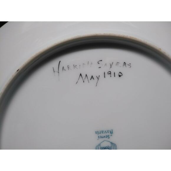 Antique Thomas Sevres Bavaria Hand Painted Signed Harriett Sayers - Picture 4 of 7